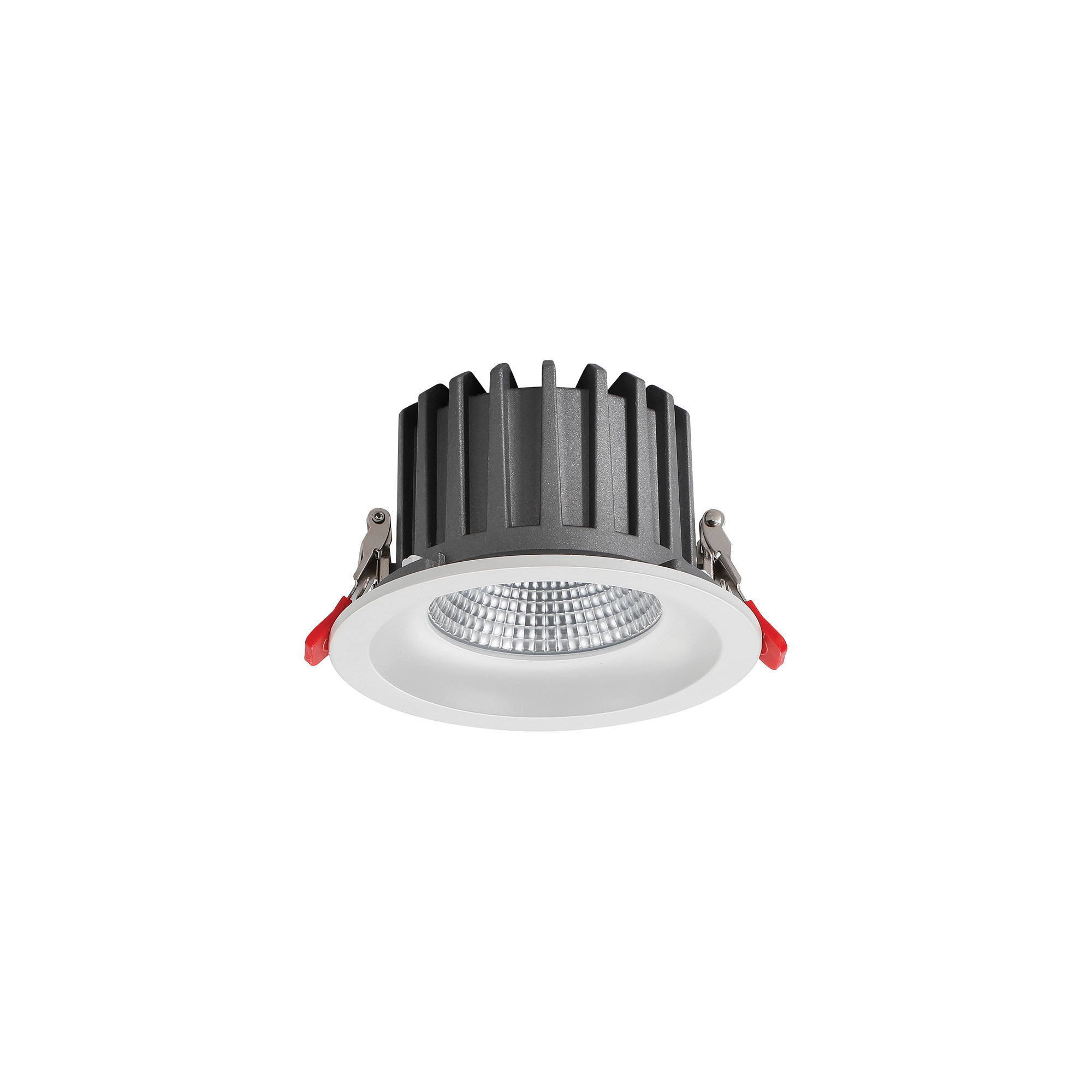 DL200055  Bionic 15; 15W; 350mA; White Deep Round Recessed Downlight; 1104lm ;Cut Out 120mm; 40° ; 3000K; IP44; DRIVER INC.; 5yrs Warranty.